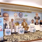 Special Assistant to the Chief Minister (SACM) of Sindh for the Science and Information Technology Department, Ali Rashid addressing during Session on “AI Infrastructure & Data Economy” INDUS AI Week 2026 at Karachi Chamber of Commerce & Industry KCCI.