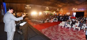 Sindh Chief Minister Syed Murad Ali Shah addresses the concluding session of the Asia-Pacific Shelter & Settlements Forum 2026 at a local hotel.