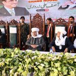 President Asif Ali Zardari at a public gathering at Nawazabad during his visit to South Punjab