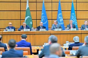 rime Minister Muhammad Shehbaz Sharif addresses Special Event on Sustainable Development, Pathway for Global Peace and Prosperity held in Vienna International Centre.