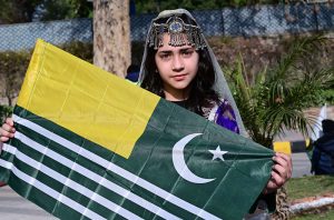 Governor KP Faisal Kareem Kundi addressing during Kashmir Solidarity Rally in front of Governor House.