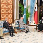 Prime Minister Muhammad Shehbaz Sharif meets with the Amir of Qatar His Highness Sheikh Tamim bin Hamad Al Thani.