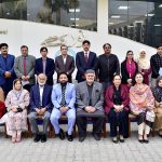 Federal Minister (PA&SS), Syed Imran Ahmed Shah, in a group photo with Member Science, Dr. Shakeel Abbas Rofi and other officials from PAEC, NORI and PBM at Atomic Energy Cancer Hospital (AECH), NORI