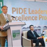 Federal Minister for Planning, Development and Special Initiatives Ahsan Iqbal, addressing the closing ceremony of the three-day Leadership Excellence Workshop organized by the Pakistan Institute of Development Economics (PIDE)