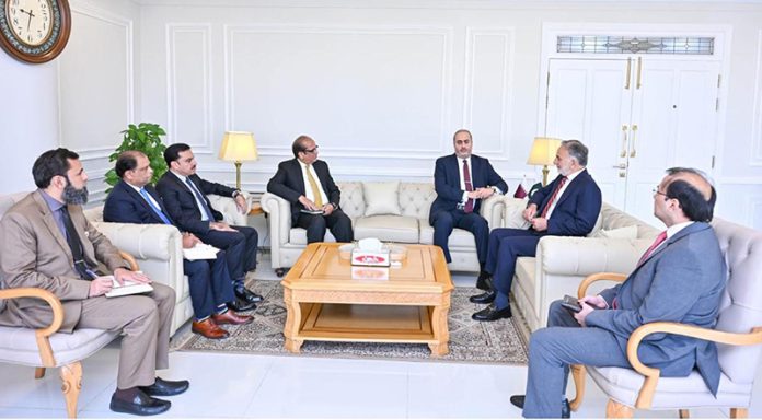 Chairman NAB, Lt. Gen. (R) Nazir Ahmed in a meeting with Ambassador of the State of Qatar, Ali Mubarak Ali Essa Al-Khatar at NAB (HQ)