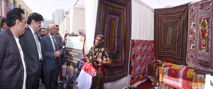 Sindh Chief Minister Syed Murad Ali Shah visits an exhibition stall during the 7th CPA Asia and 2nd Joint CPA Asia–Southeast Asia Regional Conference 2026 at the Sindh Provincial Assembly