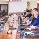 Federal Minister for Finance and Revenue, Senator Muhammad Aurangzeb, chairing a meeting with a high-level international investors delegation comprising representatives of the International Finance Corporation (IFC), British International Investment (BII), Asian Development Bank (ADB), and Baltoro Capital at the Finance Division