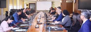 Federal Minister for Finance and Revenue, Senator Muhammad Aurangzeb, chairing a meeting with a high-level international investors delegation comprising representatives of the International Finance Corporation (IFC), British International Investment (BII), Asian Development Bank (ADB), and Baltoro Capital at the Finance Division
