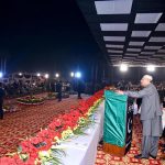 President Asif Ali Zardari addresses a public gathering at the residence of President PPP South Punjab Makhdoom Ahmed Mahmood