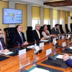 Federal Minister for Finance and Revenue, Senator Muhammad Aurangzeb, holding a meeting with a delegation of Gobi Partners led by Thomas Tsao, Chairman, at the Finance Division