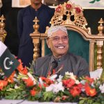 President Asif Ali Zardari meeting PPP leadership from South Punjab, at the residence of President PPP South Punjab Makhdoom Ahmed Mahmood