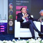 Federal Minister for Finance and Revenue, Senator Muhammad Aurangzeb speaks at the National Artificial Intelligence Workshop.