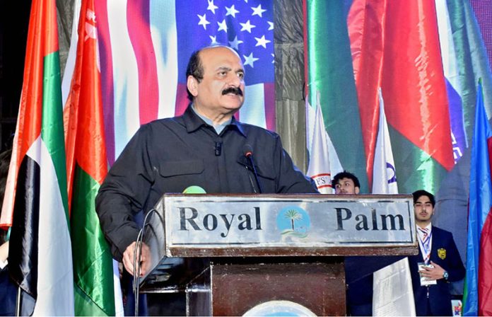 Rana Mashood Ahmad Khan, Chairman of the Prime Minister’s Youth Programme addressing at Law College University of the Punjab