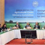 Governor State Bank of Pakistan Mr.Jameel Ahmad addresses meeting regarding agriculture Credit advisory committee (ACAC) in a local hotel .