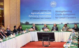 Governor State Bank of Pakistan Mr.Jameel Ahmad addresses meeting regarding agriculture Credit advisory committee (ACAC) in a local hotel .