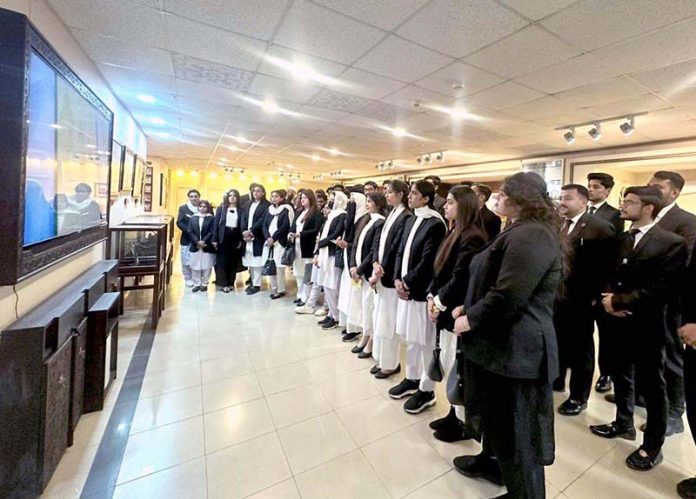 A group of members from Sulaman Law Associates visiting the Senate Museum at Parliament House