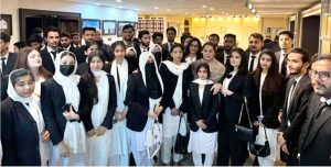 A group of members from Sulaman Law Associates visiting the Senate Museum at Parliament House