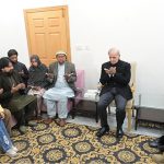 Prime Minister Muhammad Shehbaz Sharif visits the residence of Auon Abbas Shaheed, martyr of terrorist attack on Imam Bargah Khadija-ul-Kubra, and offers condolence