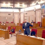 Balochistan Chief Minister Mir Sarfraz Bugti addressing at flour of provincial assembly