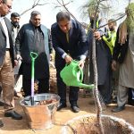 Chairman Capital Development Authority (CDA) and Chief Commissioner Islamabad, Muhammad Ali Randhawa along with others plants a pine tree to start the Spring Tree Plantation Campaign 2026 in full swing at the Shakarparian location in order to make the Federal Capital Islamabad more beautiful, green and lush organizes by Capital Development Authority (CDA)