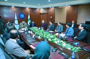 Federal Minister for Poverty Alleviation and Social Safety Syed Imran Ahmad Shah visited NUML university, Islamabad. He was Briefed by Rector Major General (R) Shahid Mahmood and held a media Talk after the visit.