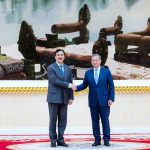 Chairman Senate of Pakistan, Syed Yousuf Raza Gilani shaking hands with Samdech Moha Borvor Thipadei Hun Manet, Prime Minister of the Kingdom of Cambodia