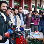 Chief Minister KP Sohail Afridi addressing during the opening ceremony of U-21 Khyber Pakhtunkhwa Gamers 2026 at Qayum Sports Complex