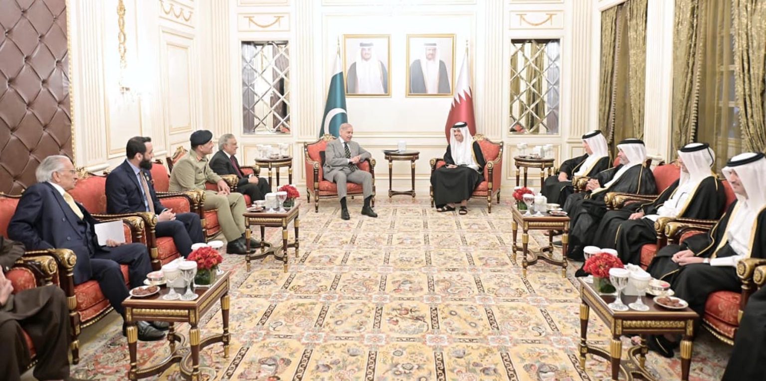 PM Shehbaz meets Qatari premier in Doha, discusses bilateral, regional ...