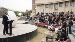 Public spaces must become living cultural hubs where art speaks to society: Aurangzeb Khichi