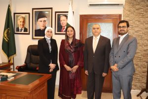 Wajiha Qamar meets Ambassador of Egypt, discusses key areas to enhance cooperation in Education sector