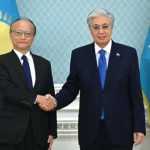 Kassym-Jomart Tokayev receives ADB President Masato Kanda