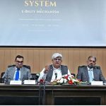 Chairman FBR, Rashid Mahmood Langrial, addressing the signing ceremony of the National Cargo Tracking System in the Federal Capital.