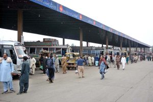 People arriving at City Terminal Bus Stand to leave for their home town to celebrate Eidul Fitr with their loved ones