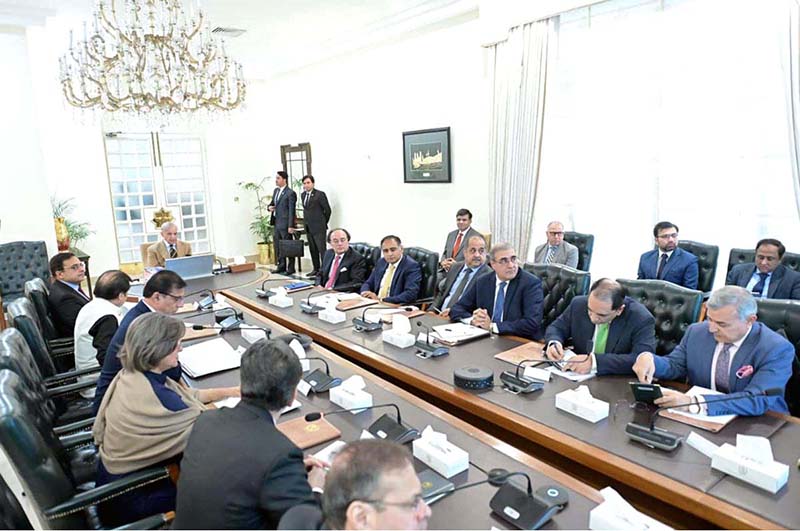 Prime Minister Muhammad Shehbaz Sharif chairs a meeting of the Steering Committee of Pakistan Railways