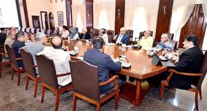Sindh Chief Minister Syed Murad Ali Shah presides over a meeting to approve a comprehensive master plan to transform Dr. Ruth Pfau Civil Hospital.