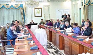 Prime Minister Muhammad Shehbaz Sharif chairing a meeting regarding restructuring of PARC