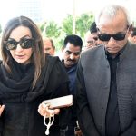 Sindh Governor Muhammad Nehal Hashmi expresses deep sorrow and grief over the demise of her daughter to Sherry Rehman while attending the funeral prayers of Senator Sherry Rehman's daughter Marvi Malik