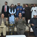 Chairman Senate Syed Yousaf Raza Gillani offers Fatiha for the departed soul of the mother of State Minister Abdul Rehman Kanju at Kanju farm Kahror Pakka