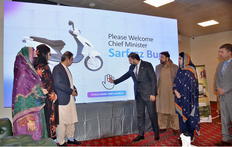 Balochistan Chief Minister, Mir Sarfraz Bugti launches Electricity Scooty Scheme