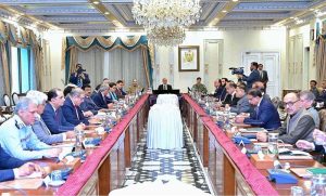 Prime Minister Muhammad Shehbaz Sharif chairs a meeting to review implementation of fuel conservation and austerity measures.