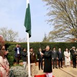 High Commissioner of Pakistan to UK, Dr. Mohammad Faisal hoists Pakistan Flag at Pakistan House on Pakistan Day