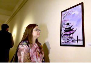 Ambassador of Japan to Pakistan, Akamatsu Shuichi and acclaimed artist Jamal Shah, President of PJCA Islamabad, inaugurate the exhibition at PNCA. The event drew young artists, art enthusiasts, and dignitaries from all walks of life.