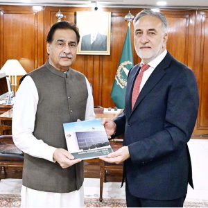 Chairman NAB Lt. Gen. (R) Nazir Ahmed Butt presented NAB Annual Report - 2025 to Speaker National Assembly Sardar Ayaz Sadiq at Parliament House