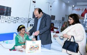 Rana Mashhood Ahmad Khan, Chairman of the Prime Minister’s Youth Programme, addresses participants during his visit to the Riaz Mansoor Trust in Gulshan-e-Ravi. APP/AHF/FHA