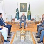 Governor Khyber Pakhtunkhwa, Faisal Karim Kundi calls on Prime Minister Muhammad Shehbaz Sharif.