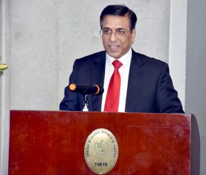 The Ambassador of Pakistan to Japan, Abdul Hameed addressing at the Rise Festival in Embassy of Pakistan