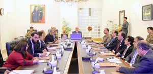 Prime Minister Muhammad Shehbaz Sharif chairs a high level meeting to assess the economic situation and availability of petroleum products in country risen due to Gulf situation