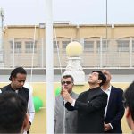 Flag hoisting ceremony led by Hussain Muhammad at the Consulate General of Pakistan, Dubai marking Pakistan National Day