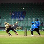 A view of the semi-final cricket match between Karachi Whites and Sialkot during the National T20 Cup 2026