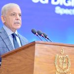 Prime Minister Muhammad Shehbaz Sharif addresses the Spectrum Auction License Ceremony